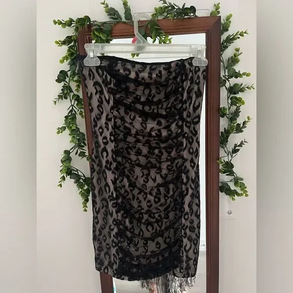 Forever 21 Strapless Cheetah Dress - Picture 1 of 4